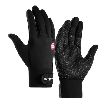 Зимние велосипедные перчатки|Зимние перчатки для езды на велосипеде|С сенсорным дизайном в три пальца, водонепроницаемые, ветрозащитные
